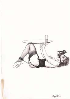 Riccardo Mannelli (1955), Tavolino Erotico | Cambi Casa d’Aste