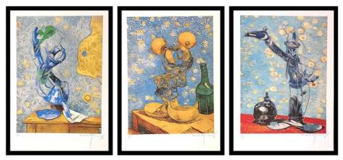 Emma Wildfang - Duckburg Chronicles "Comic Icons as Still Life" series Vincent van Gogh - by Emma Wildfang | Catawiki