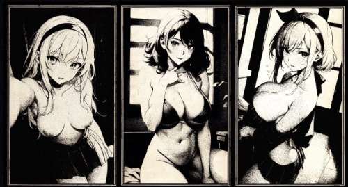 Æ (XX-XXI) - Cyber-Girls (x3) - “Haruka”, “ Kiyomi” & “Emiko”, (2024) + BOOKLET - Signed | Catawiki