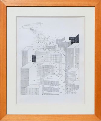Lot 39 - HOVIV (René HOVIVIAN dit) (1929-2005) Sans titre (Lâcher de feuilles… | misc / divers