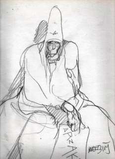 Moebius | Â«ArzakkÂ». Dessin Ã  la mine de plomb sur papier dessin, format 21 | Tessier Sarrou