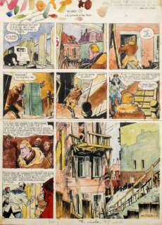 Paape | Â«ValhardiÂ». Encre de Chine et encres de couleur pour la planche 11 | Tessier Sarrou