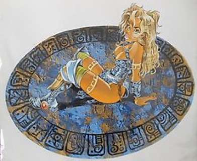 Crisse (Chrispeels, Didier) | Original painting for a bookplate  - Atalante  - [’90s] | Catawiki