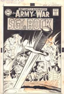 Joe Kubert - Our army at war #189 cover- ‘the mission was murder! ‘ - knife fight - 1968