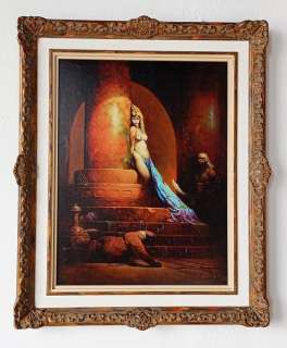 Egyptian Queen - Frank Frazetta - Museum Framed and Varnished - 1:1 Scale Reproduction - 2/5 | Catawiki