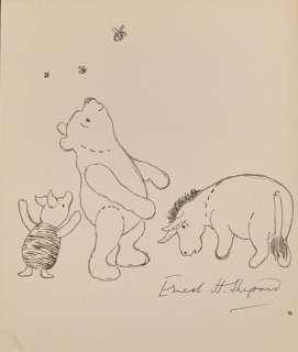 Winnie-the-Pooh E.H. Shepard Original Illustration Rare | Animazing Gallery