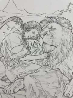 Massaglia, Giulia Francesca - 1 Original drawing - I Tarocchi di Mucha | Catawiki