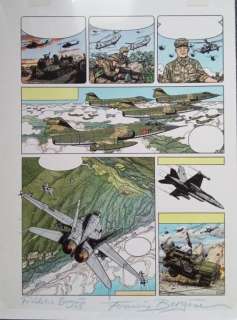 Bergese Francis et Frédéric - 1 Mise en couleur originale à l’acrylique - Buck Danny | Catawiki