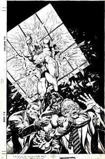 Ernie Chan - Detective Comics #465 Cover (Batman Crashes Through Window To Save Commissioner Gordon!) 1976