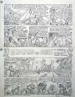 WALTHERY François  - Natacha  - Crayonné très abouti de la planche 4 de l’album Le[...] | Vermot et Associés