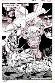 Pat Broderick - Spectacular Spider-Man #223 Splash (1 of the Best Published Spider-Man Published Battle Pinups You Will Ever Lay Eyes On!) 1995