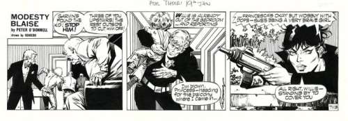 Romero, Enric Badia - 1 Bande originale - Modesty Blaise - Strip #7113 - 1989 | Catawiki