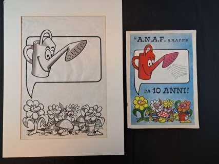 Jacovitti, Benito - 1 Original cover - L’A.n.a.f. A.n.a.f.fia da 10 anni! | Catawiki