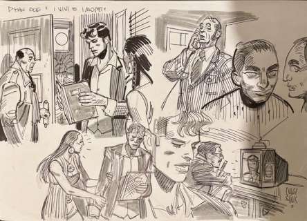 Siniscalchi, Luigi - 1 Original preliminary drawing - Dylan Dog - I vivi e i morti | Catawiki