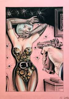 Nik Guerra - 1 Original colour page - Risate Criminali - “Mi manchi” - pag. 24 - 2024 | Catawiki