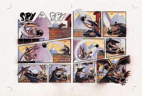 Peter Kuper - Spy vs. Spy gag published in MAD #?, signed, 36,8 x 25,2 cm â‚¬ 750,- ($ 803) REILLY BROWN: Deadpool & Cable #3 2015, page 9, 23,4 x 39,8 cm 3 5 0,- ($ 380) JOE MESSERLI (p) / BILL WRIGHT (i): Bugs Bunny #243 cover, 1982, 27,5 x 30,5 cm 22 0,- ($ 196)