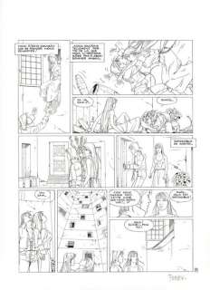 Ferry - 1 Original page - Les chroniques de Panchrysia T5 - Le Sacrifice - 1999 | Catawiki