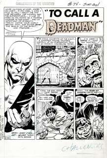 George Tuska , Neal Adams - Challengers of the Unknown #74 Splash (Neal Adams Deadman!) 1970
