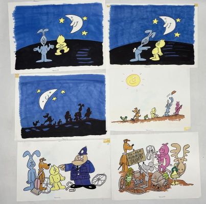 Lot 104 - A complete set of original interior artwork for the Henrys Cat book… | misc / divers