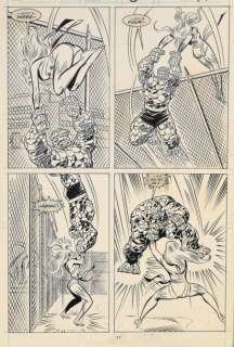 Buscema, John | FANTASTIC FOUR Planche originale Ã  l’encre de chine n°11 | Cornette de St Cyr
