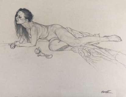 Riccardo Mannelli - 1 Original drawing - Shining temptation | Catawiki