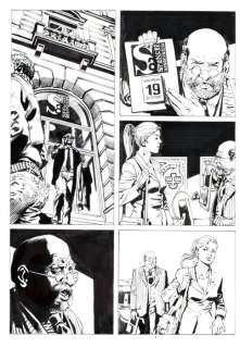 Bigliardo, Daniele - 2 Original page - Dylan Dog Maxi Old Boy #28 - "Svegliarsi ieri" - 2016 | Catawiki