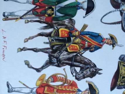 Funcken | Illustration originale Ã  la gouache (p.133) pour " L’ Uniforme & les Armes des Soldats de la Guerre en Dentelle vol.2 "  - (1976) | Catawiki