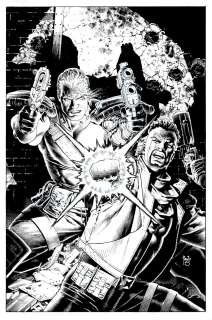 Paulo Siqueira - Children of the Vault #1 Cover (Incredible Cable & Bishop Battle Cover!)