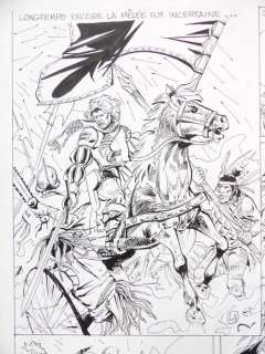 Landrain, Jacques - 1 Original page - Miguel de Alhama - Noche Triste - original on board - 1984 | Catawiki