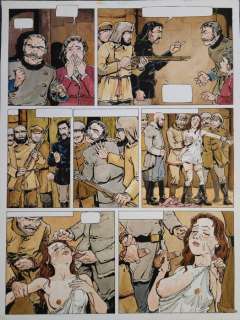 Hugdebert - 1 Original colour page - La Fille des Steppes - 2002 | Catawiki