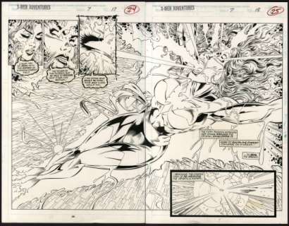 Raffaele, Stefano - X-MEN ADVENTURES III #7 Double Page Splash