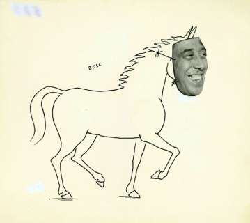 Bosc Jean | Fernandel Illustration à l’encre de chine et collage... | Vermot et Associés