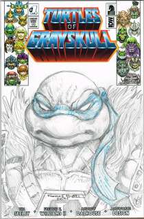 Freddie E. Williams II | Leonardo Pencil Head SketchLimited Ed. Turtles of GrayskullBlank | Freddie E. Williams II