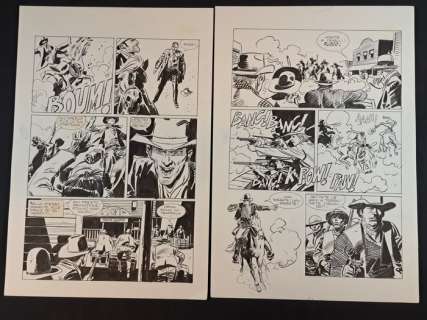 Alessandrini, Berardi - 2 Original page - Ken Parker - Sangue sulle Stelle | Catawiki