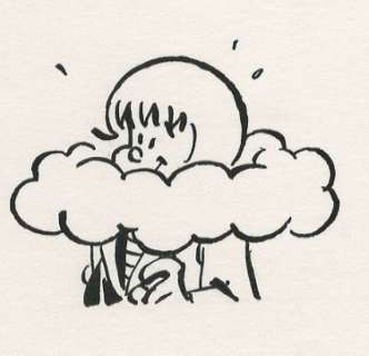 Van der Kroft, Robert - 1 dessin original - Sjors en Sjimmie - In de wolken - gepubliceerd (begin jaren 1980) | Catawiki