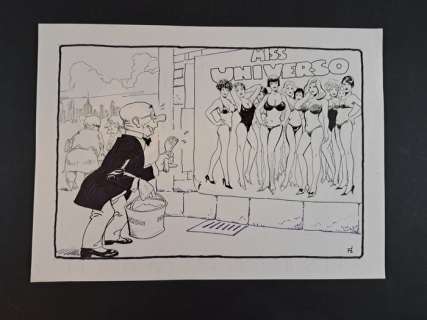 Frollo, Leone - 1 Original drawing - Lambicchi: Miss Universo | Catawiki
