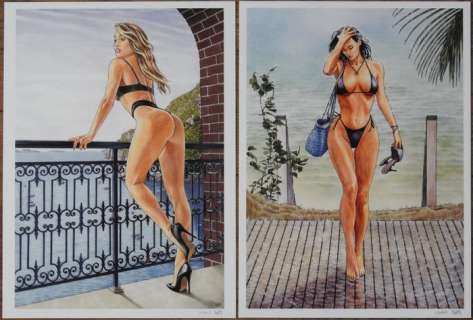 Lounis Chabane - 2 tirages d’art série Summertime signés | Catawiki