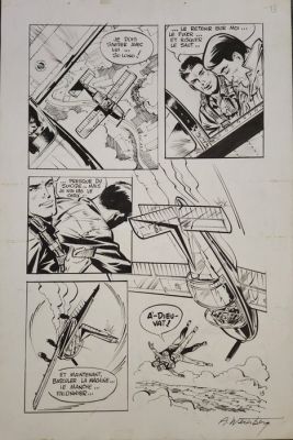 Weinberg, Albert - 1 Original page - Dan Cooper - Tintin sélection - (années 1970) | Catawiki