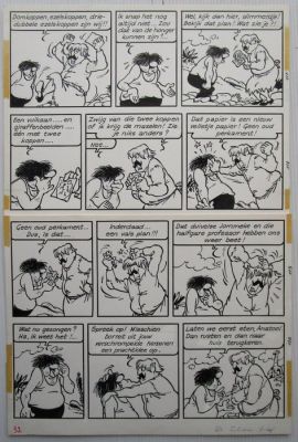 Nys, Jef - 1 Original page - Jommeke 48 - De zilveren giraf - 1971 | Catawiki