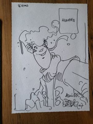 Paul Glaudel - 1 Original drawing - LES MAÎTRES CARTOGRAPHES - 1997