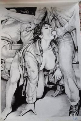 Yuji Nirehata - 2 Original page - SM - 2 Hand-Drawn Illustrations - Black Ink - Signed by the author - 1985 | Catawiki