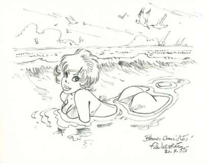 Walthéry - Illustration originale Natacha | BDEnchères
