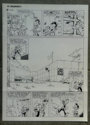 Seron, Pierre - 1 Original page - Les Petits Hommes - T. 50 - page 28 - Eslapion 3 - 2010 | Catawiki