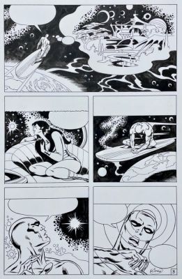 Mitton, Jean-Yves - 1 Original page - The Silver Surfer - la Porte Etroite | Catawiki