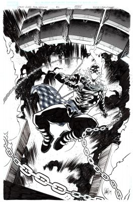 Continue Shopping | GHOST RIDER FINAL VENGEANCE #2 ELENA CASAGRANDE ORIGINAL COVER ART | Scott’s Collectables