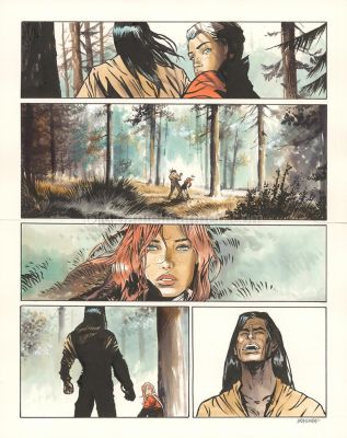 Bernard Vrancken | Nouvelle France, Chapitre II, planche ori | Daniel Maghen