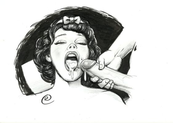 Ramis - 1 Original drawing - sexy girl - Snow White - Very thirsty | Catawiki