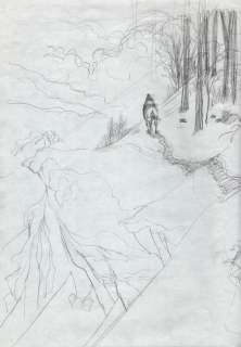 Yslaire | Sambre, étude à la mine de plomb de la planche… | Millon