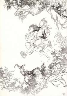 Olivier Pont | Illustration originale, pour le tirage Bulles au Mans - Guajeraï - Un putain de salopard | Daniel Maghen