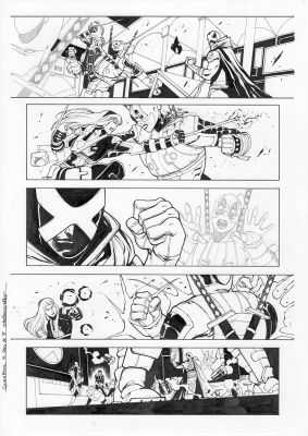 Continue Shopping | GWENPOOL #5 PAGE 7 ORIGINAL PAGE BY STEFANO NESI | Scott’s Collectables